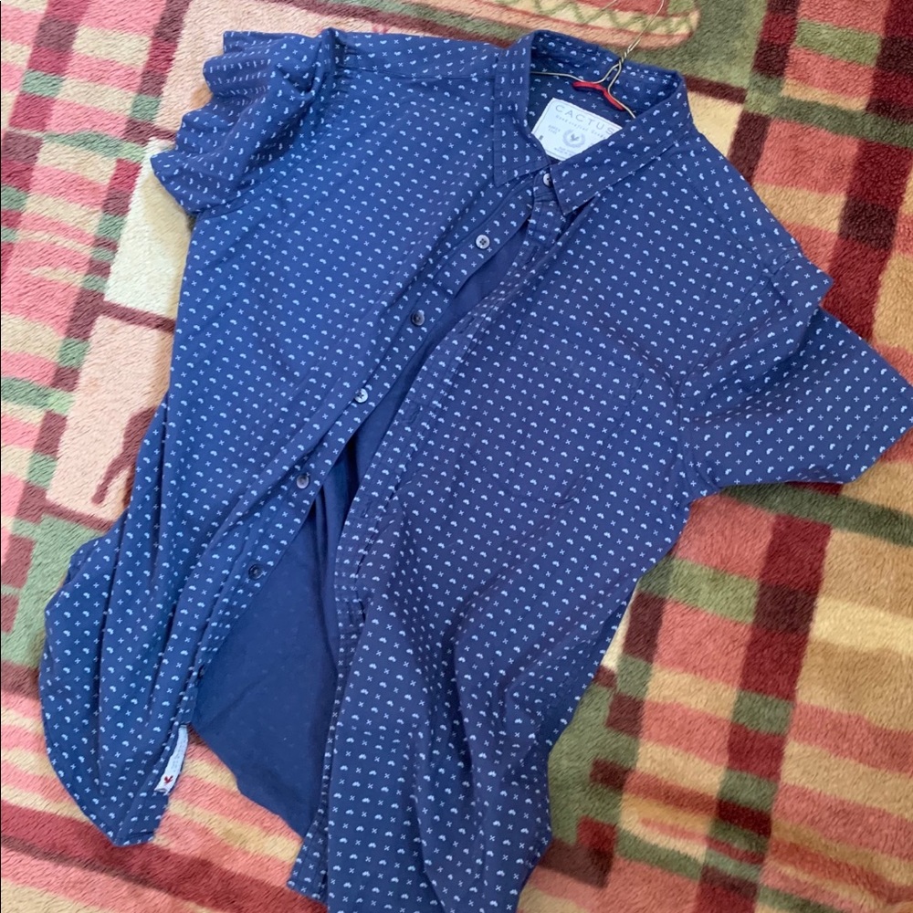 Short Sleeved Patterned Shirt